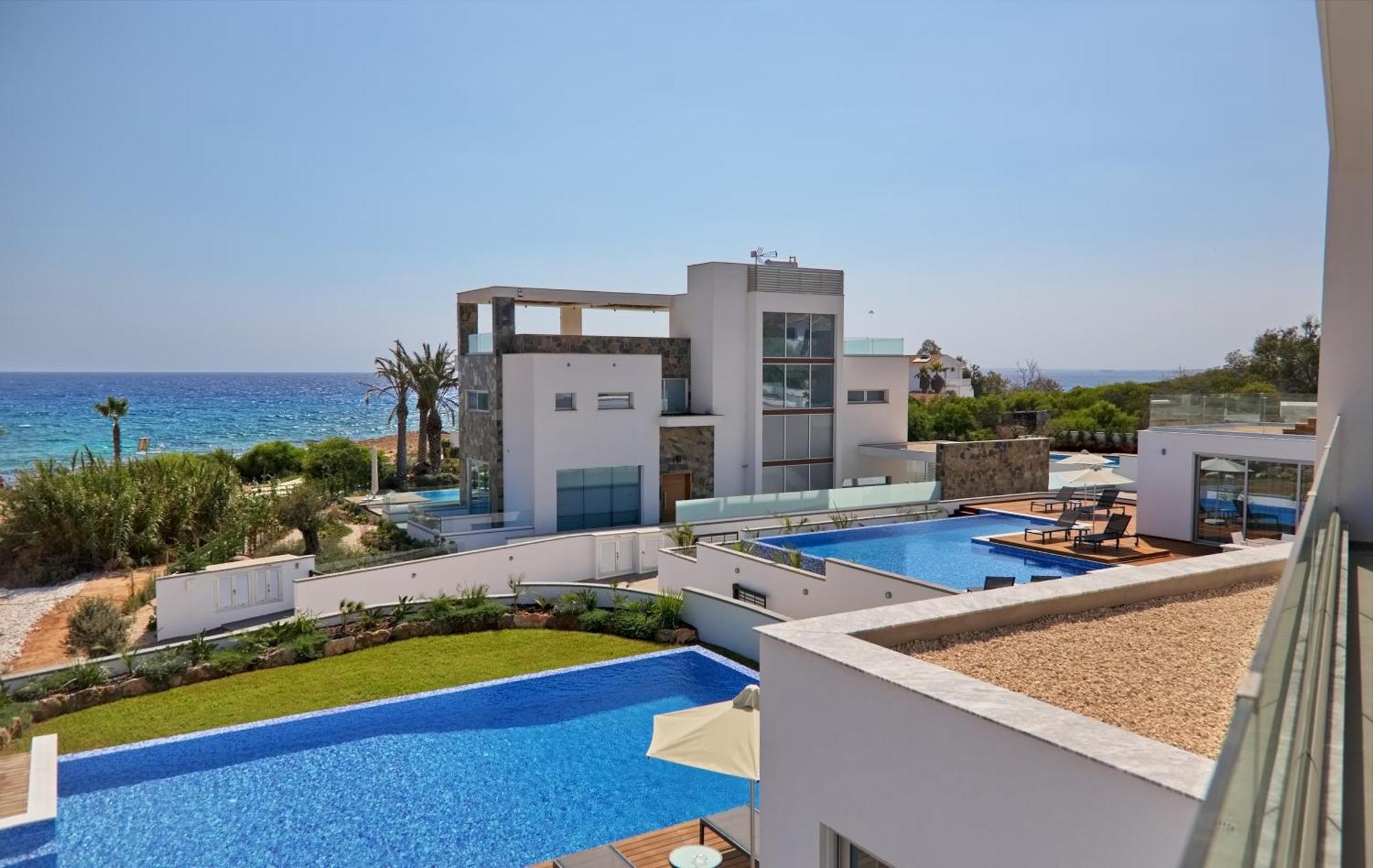 Beachfront Luxury Villa Idania Айя-Напа Экстерьер фото