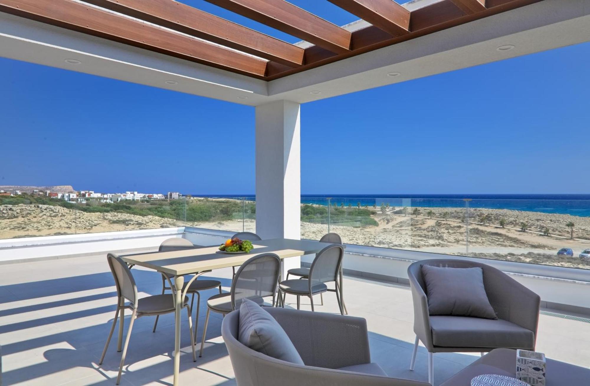Beachfront Luxury Villa Idania Айя-Напа Экстерьер фото