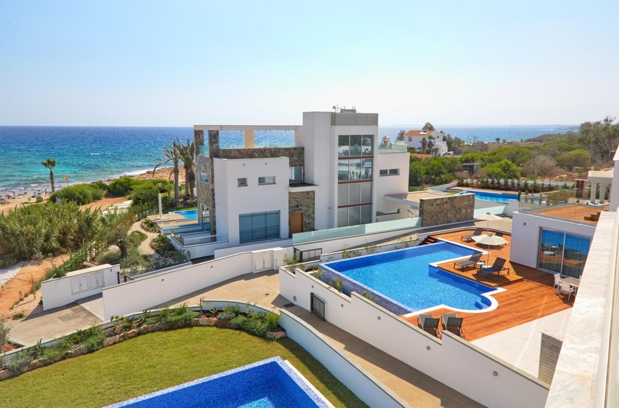 Beachfront Luxury Villa Idania Айя-Напа Экстерьер фото