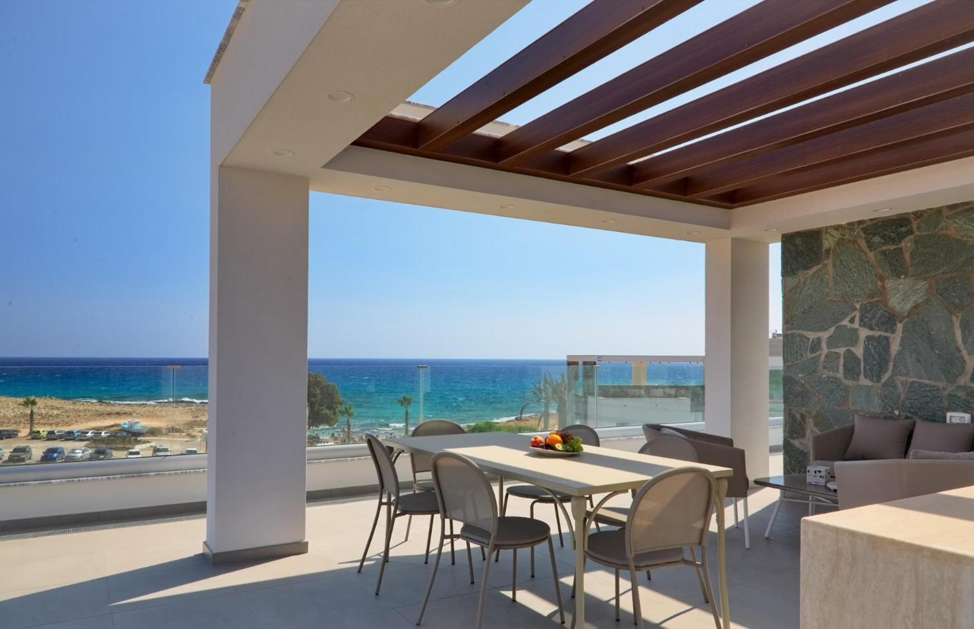 Beachfront Luxury Villa Idania Айя-Напа Экстерьер фото