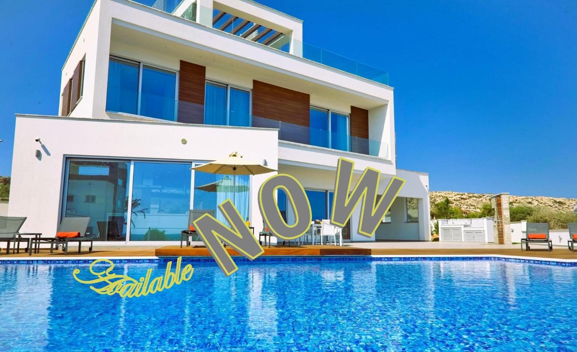 Beachfront Luxury Villa Idania Айя-Напа Экстерьер фото